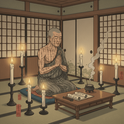 「耳なし芳一」イメージイラスト